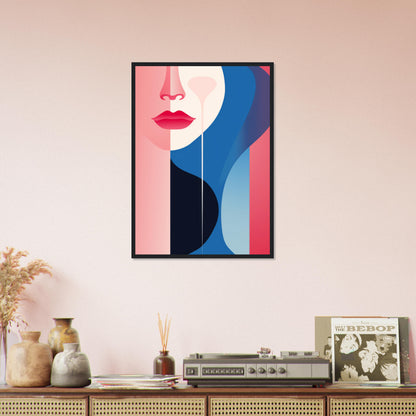 Hawm - Minimalist Wall Art Print Female Face Shape