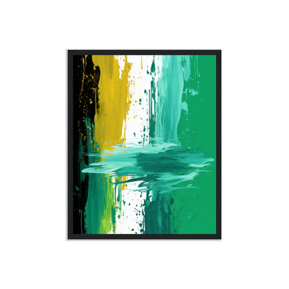 Petrichor - Green Abstract Wall Art Print