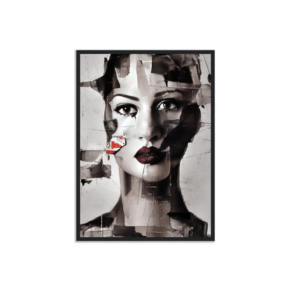 Put Together - Abstract Wall Art Collage Woman Face