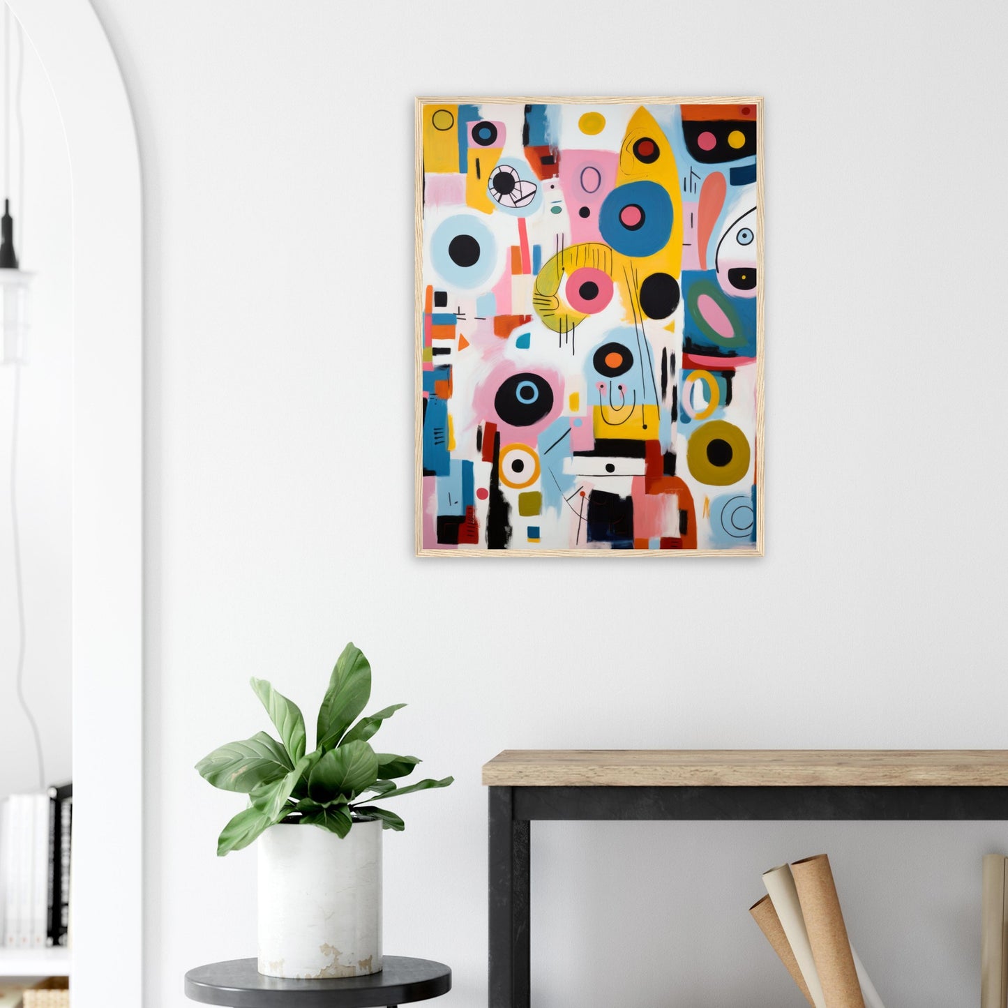 Downtown - Modern Abstract Wall Art Print