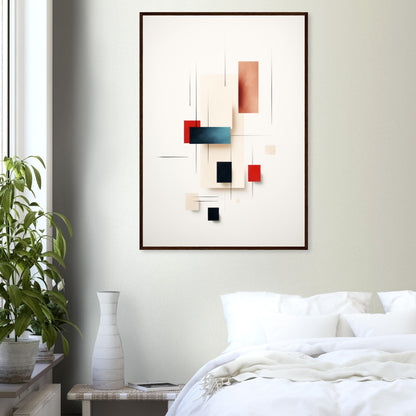 Clearance - Minimalist Modern White Abstract Wall Art Print