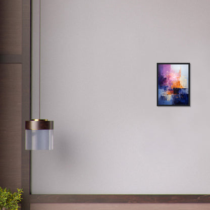 Morgentau - Modern Abstract Wall Art Print Purple Blue Orange