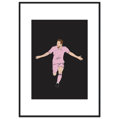 Pink Glory - Lionel Messi Wall Art Inter Miami