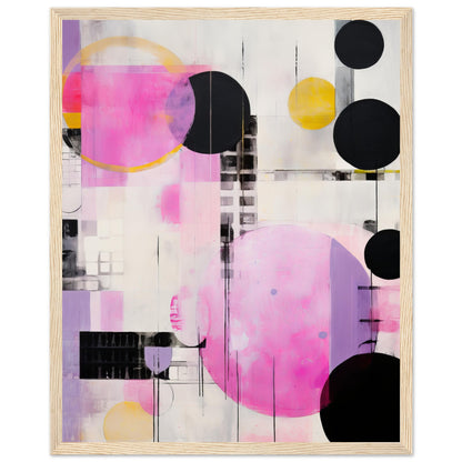 Construct Me - Modern Pink Abstract Wall Art Print