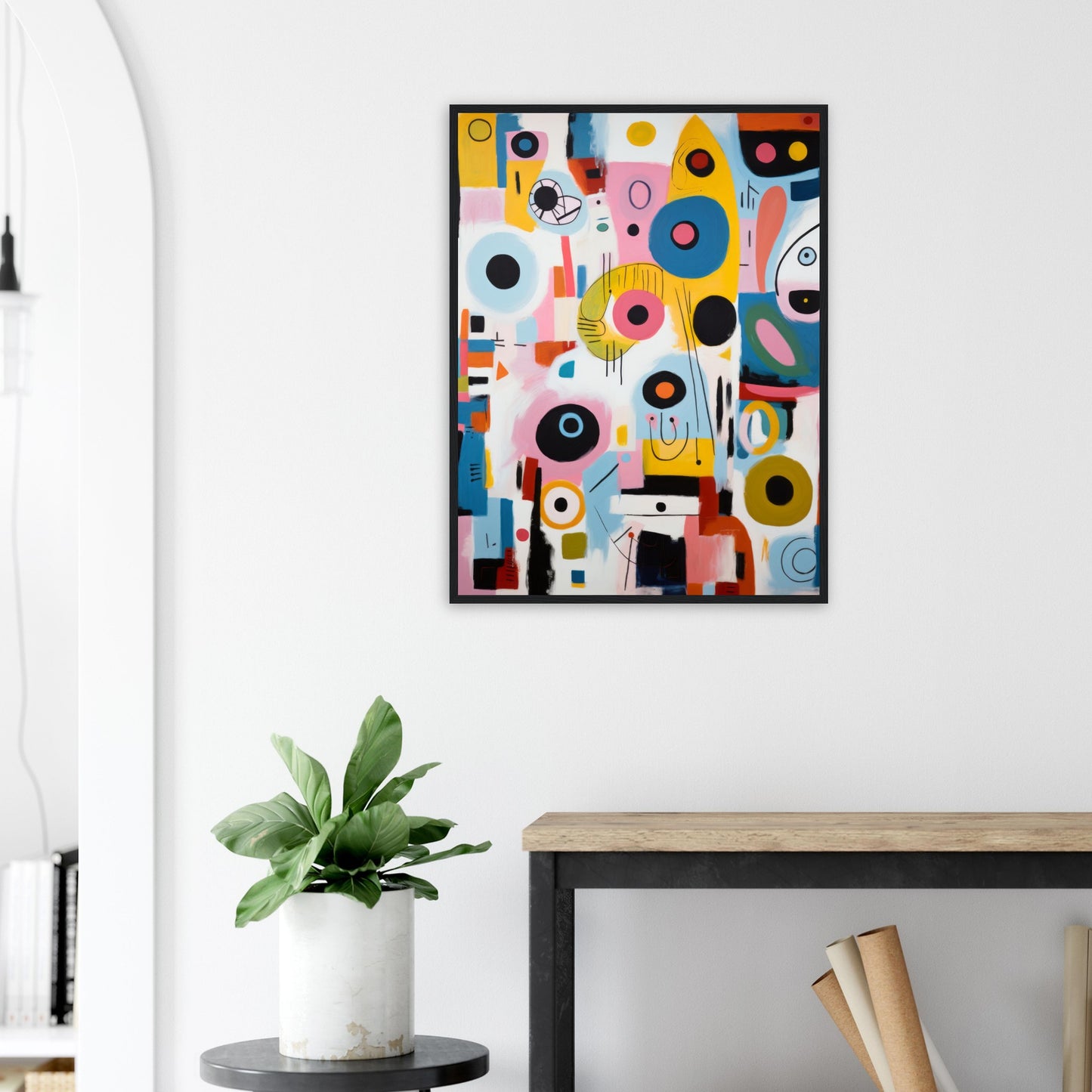 Downtown - Modern Abstract Wall Art Print