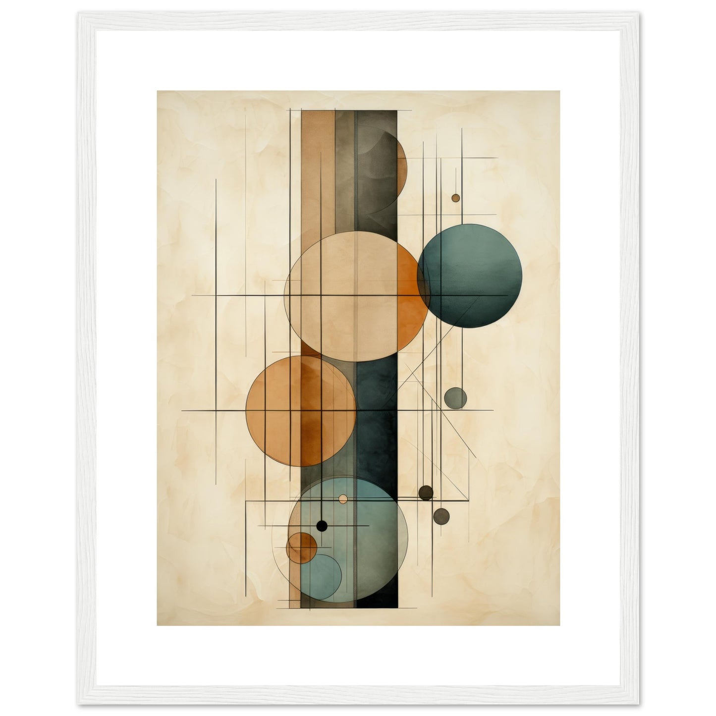 Clockwork II - Geometric Abstract Wall Art Print