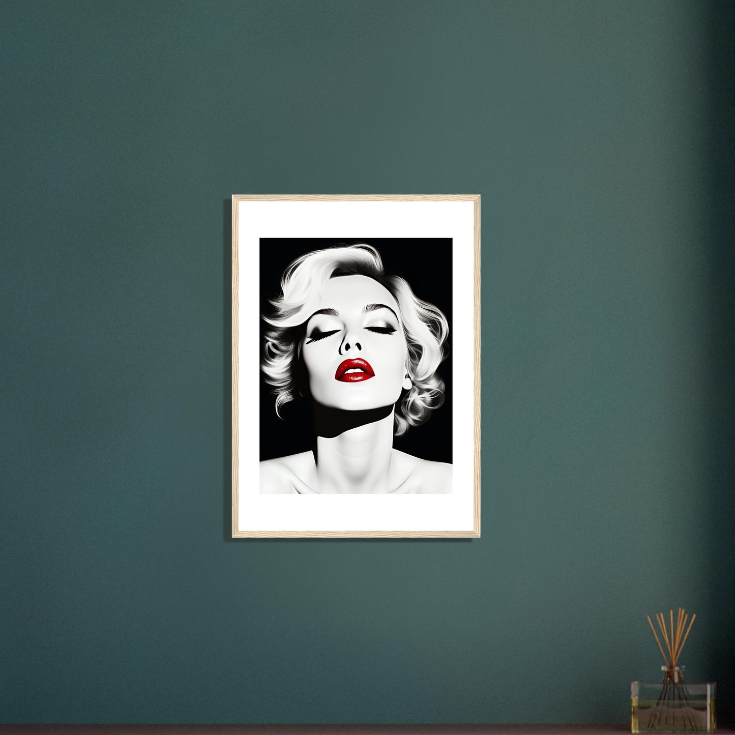 M.M. - Marilyn Monroe Minimalist Wall Art Print