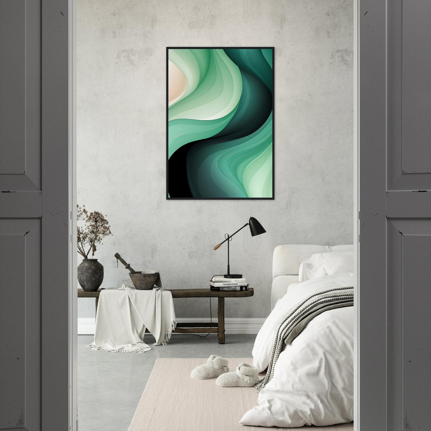 Shades of Green - Modern Contemporary Abstract Wall Art Green