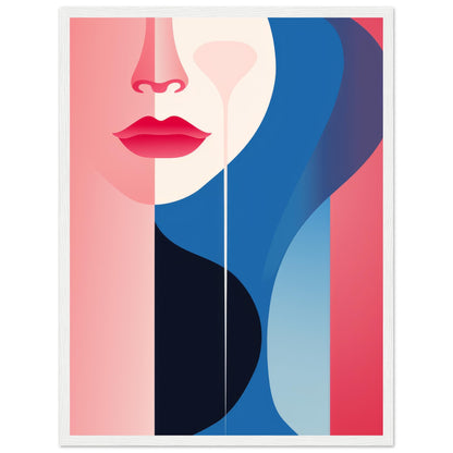 Hawm - Minimalist Wall Art Print Female Face Shape