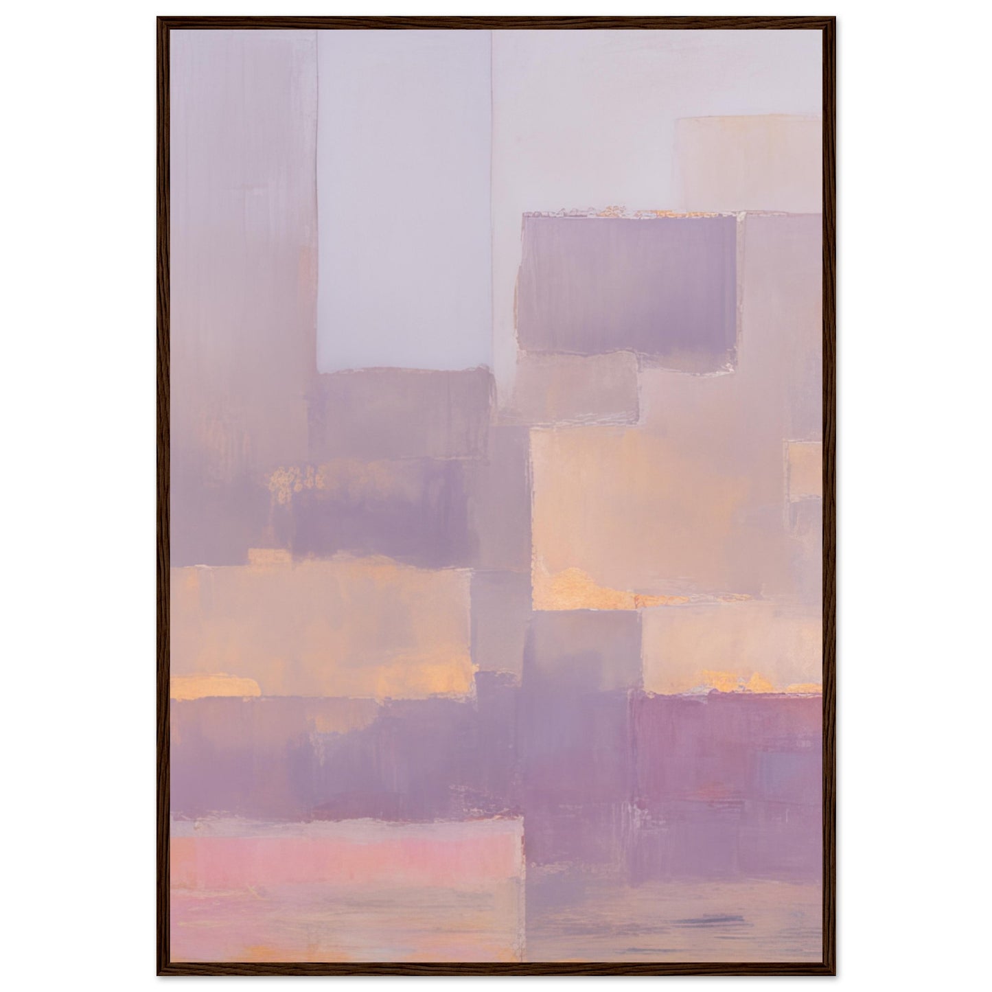 Flickenteppich -  Minimalist Abstract Wall Art Print Pink Purple