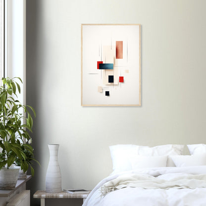 Clearance - Minimalist Modern White Abstract Wall Art Print