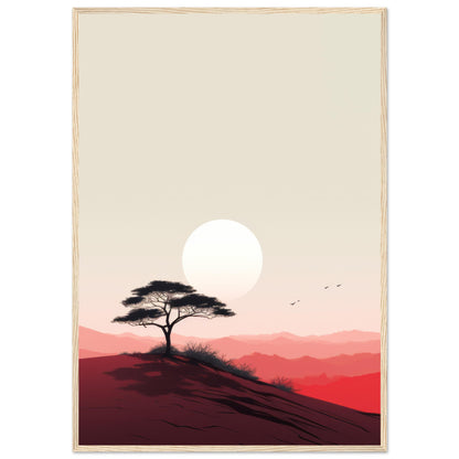 Heat - Minimalist Wall Art Print Nature Tree