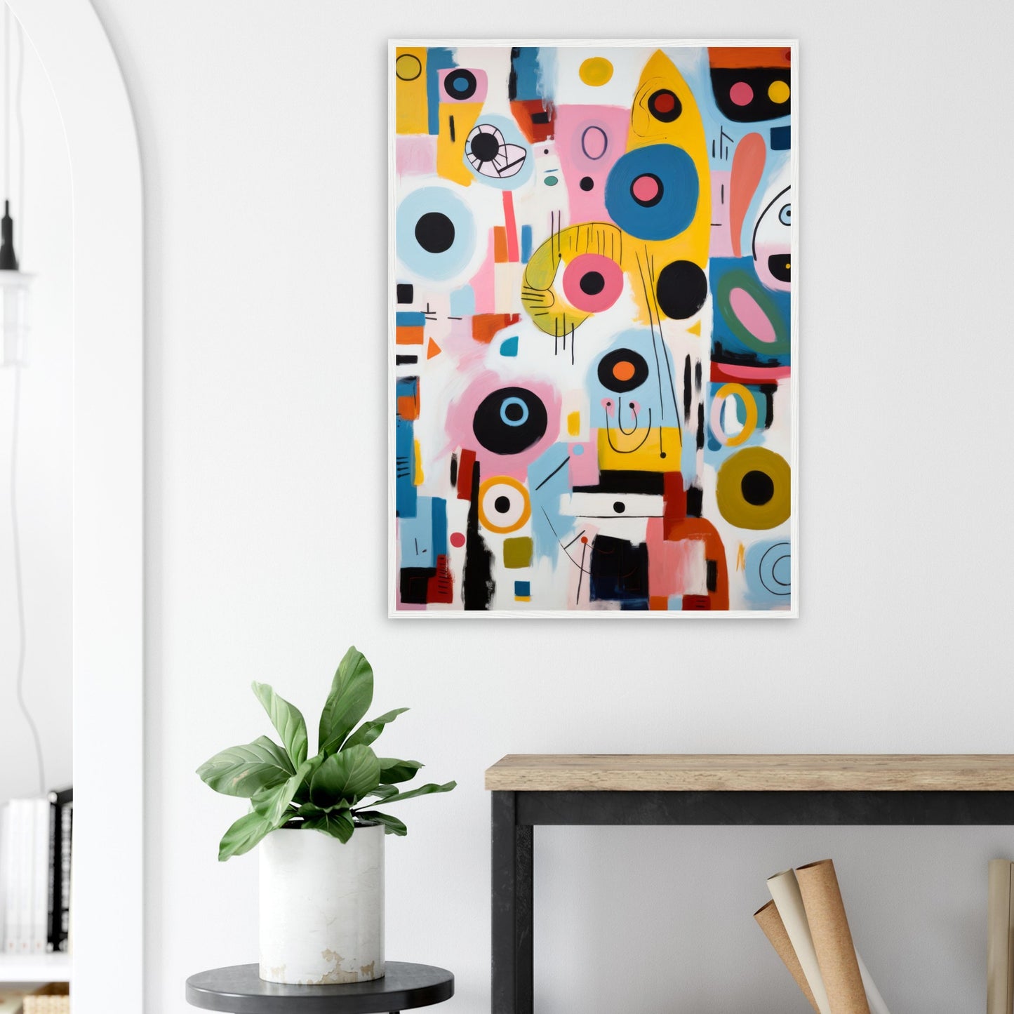 Downtown - Modern Abstract Wall Art Print