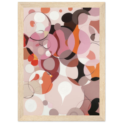 Rose - Modern Abstract Wall Art Print Pink