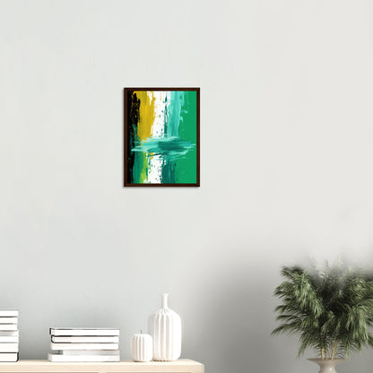 Petrichor - Green Abstract Wall Art Print