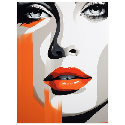 Gaze - Modern Wall Art Print Woman's Face
