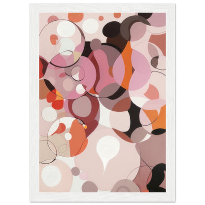 Rose - Modern Abstract Wall Art Print Pink