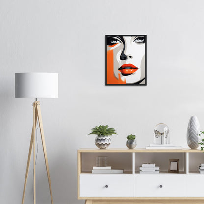 Gaze - Modern Wall Art Print Woman's Face