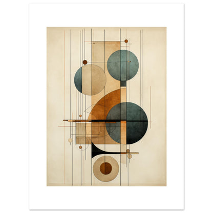 Clockwork I - Geometric Abstract Wall Art Print