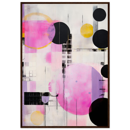 Construct Me - Modern Pink Abstract Wall Art Print