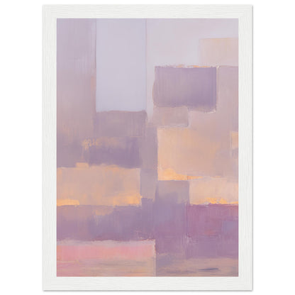 Flickenteppich -  Minimalist Abstract Wall Art Print Pink Purple