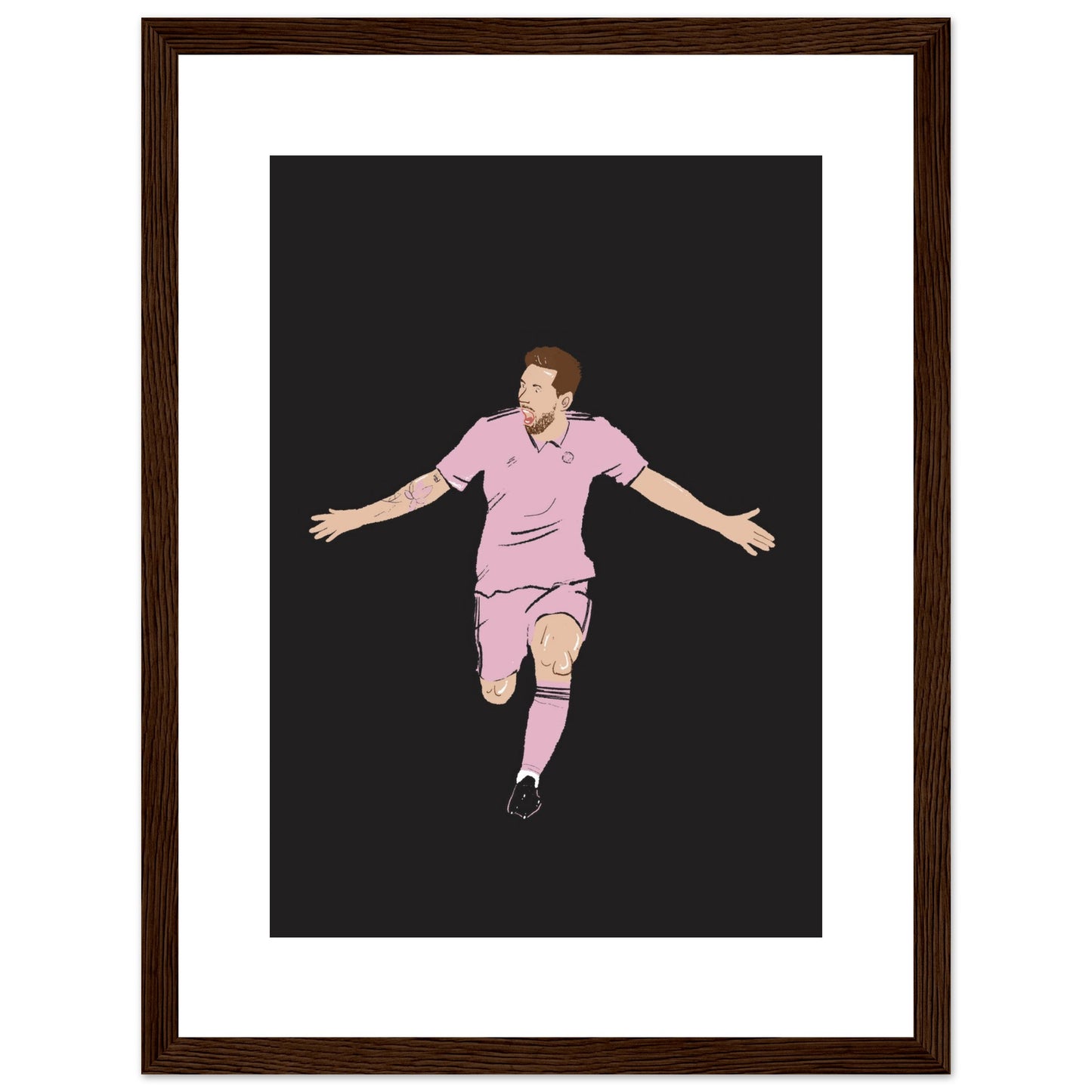 Pink Glory - Lionel Messi Wall Art Inter Miami